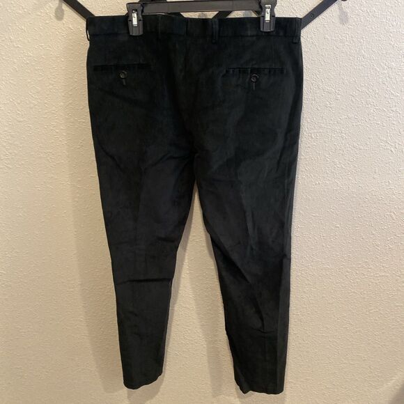 Lauren Ralph Lauren Dark Green Corduroy Pants Size 34x32 Dog Print Lining - Picture 6 of 8